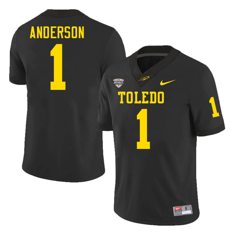 Tycen Anderson Toledo Jersey,Toledo Rockets #1 Tycen Anderson Jersey Youth College-Black